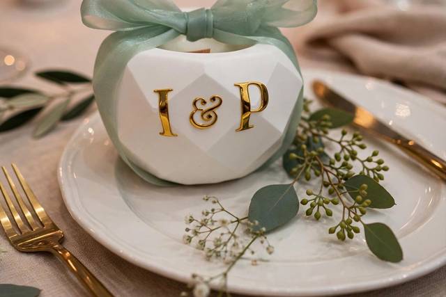 El detalle en la mesa de boda