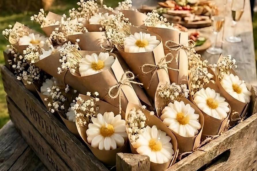 Detalle floral artesanal para