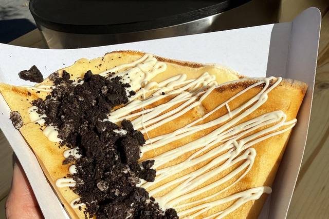 Crepes chocoblanco y oreo