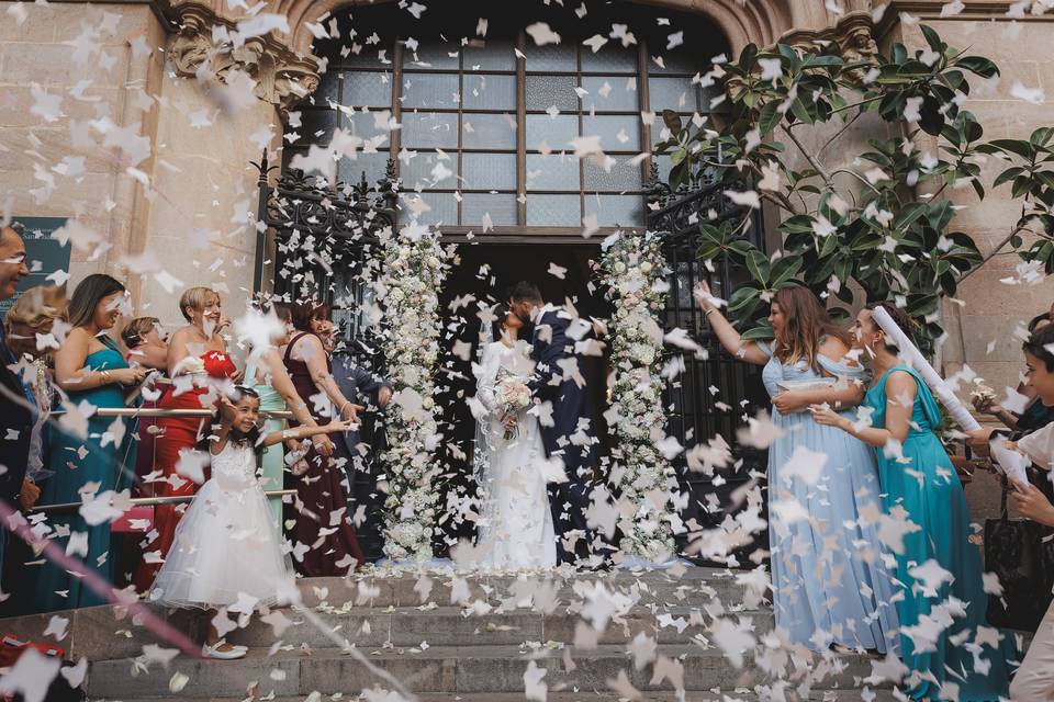 Salida novios ceremonia