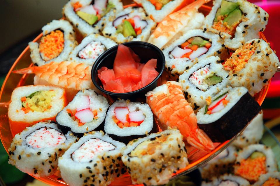 Sushi para todos los invitados