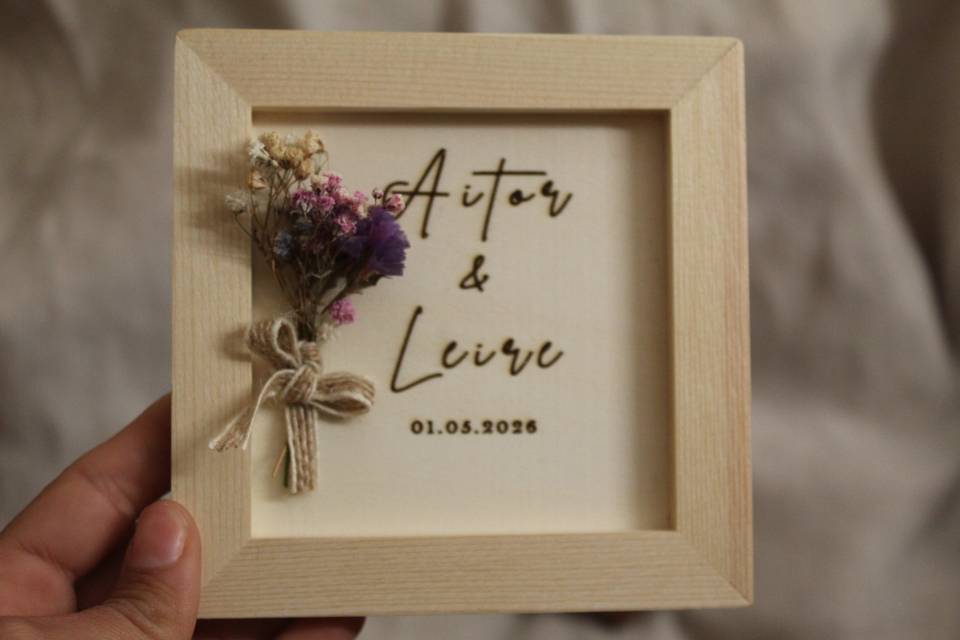 Plaquita novios