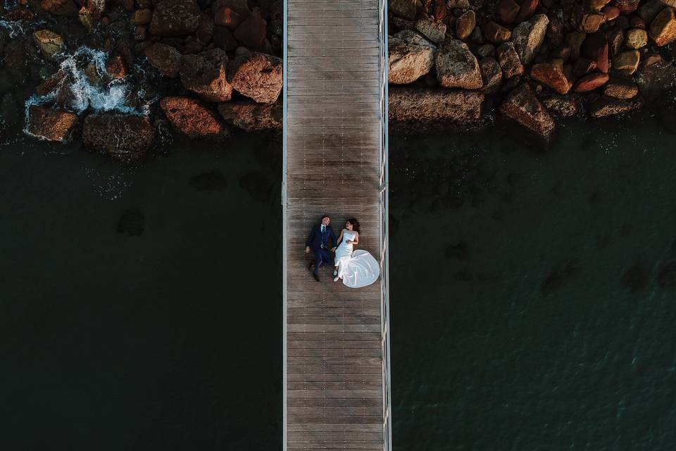 Postboda con dron