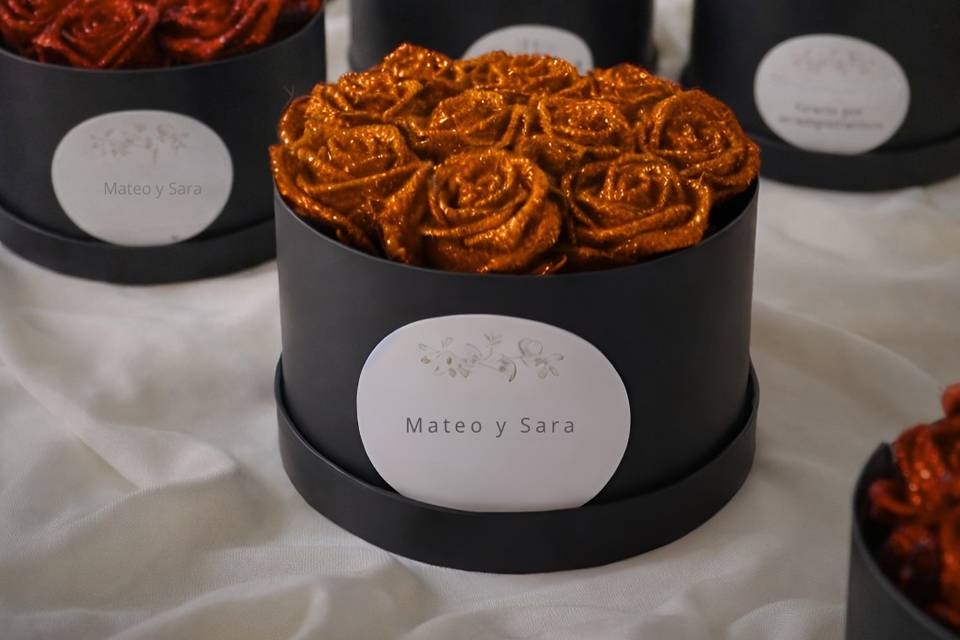 Detalles boda naranja
