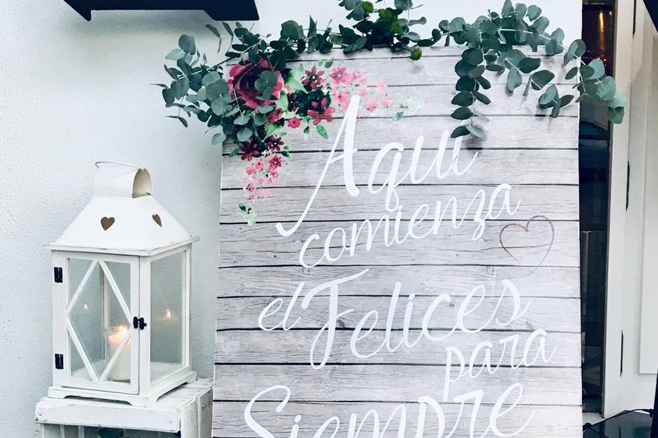Bienvenida floral