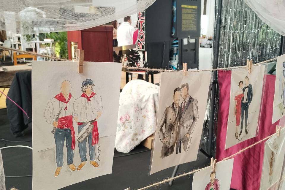 Ilustraciones en vivo.