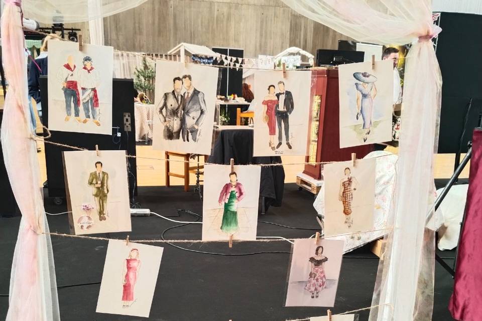 Ilustraciones en vivo.