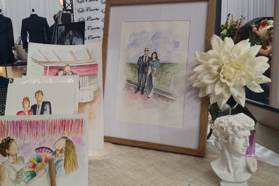 Ilustraciones en vivo.