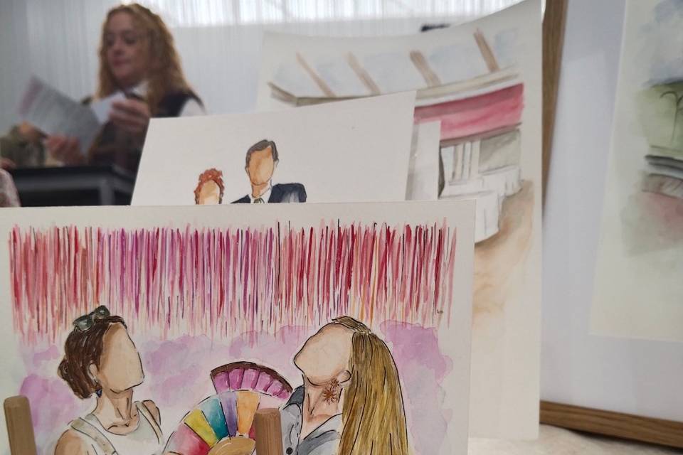 Ilustraciones en vivo.