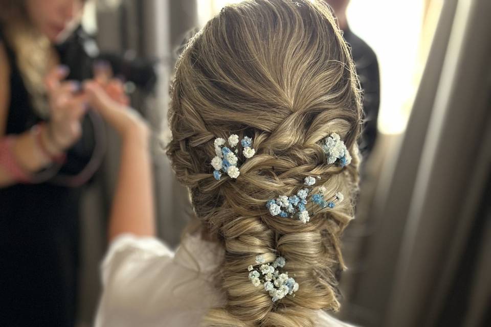 Trenza con extensiones