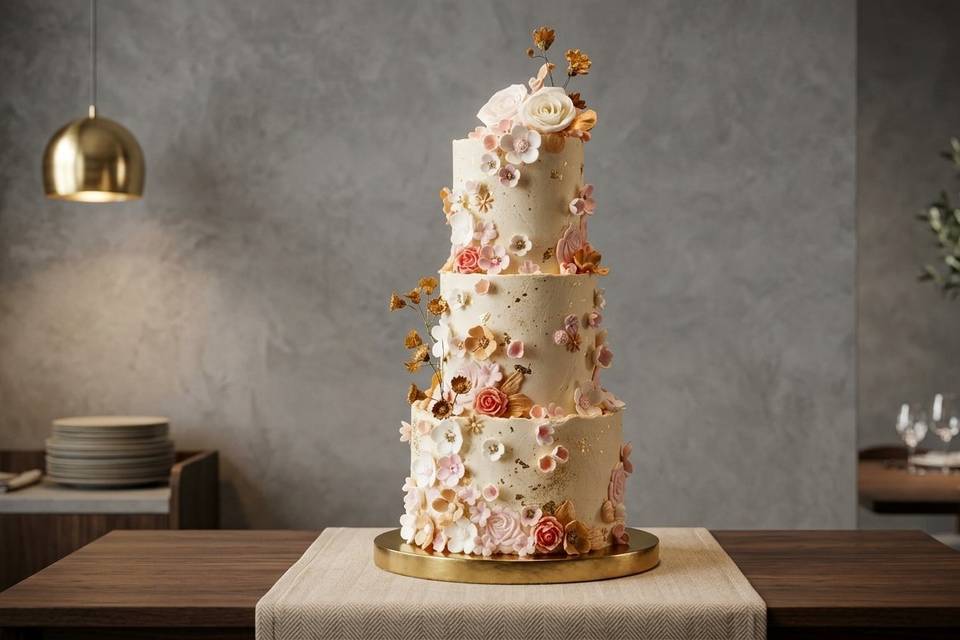 Tarta de boda premium de Rosas