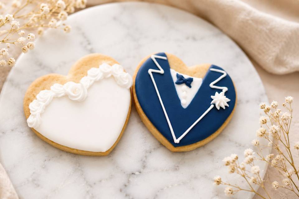 Corazones : trajes de novios