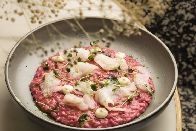 Risotto de remolacha