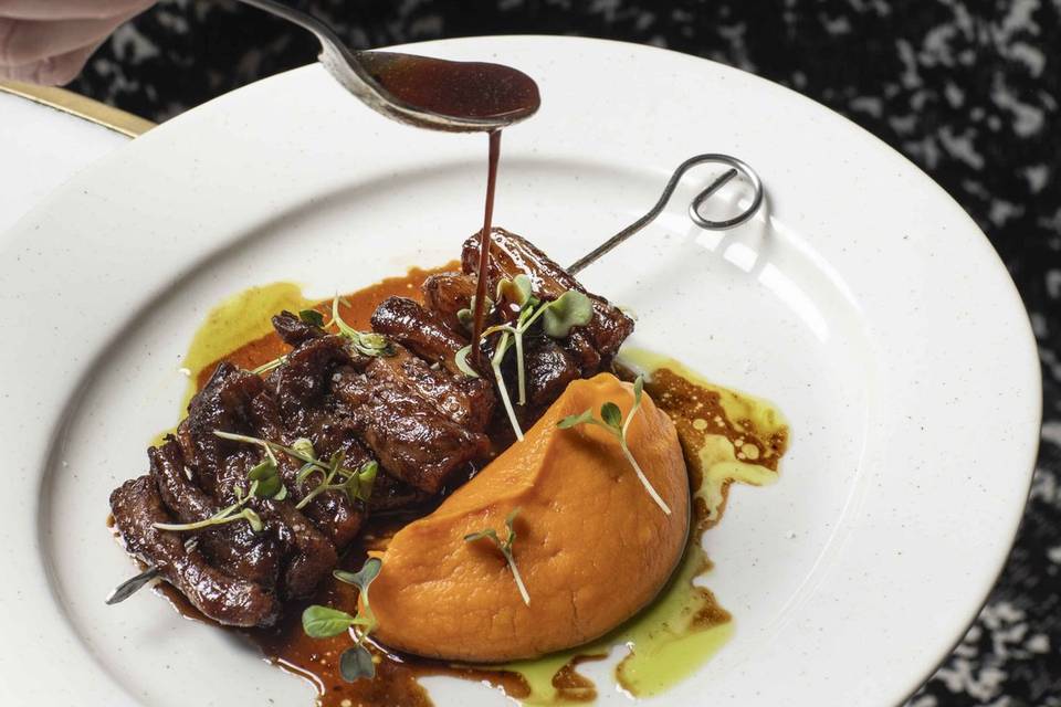 Pincho de lágrima ibérica
