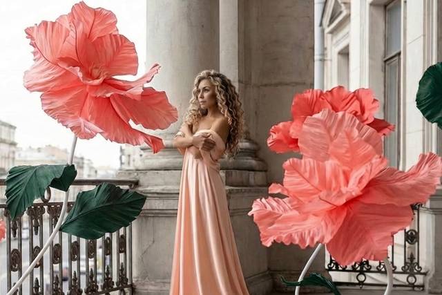 Flores elegantes de papel