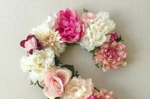 Letras con flores