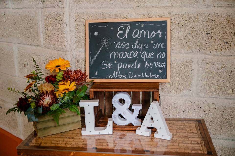 Decoración banquete
