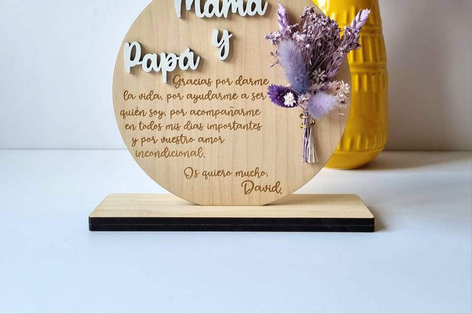 Regalo agradecimiento padres