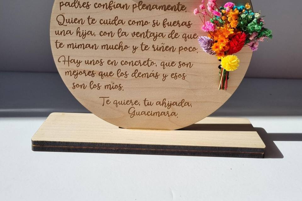 Regalo agradecimiento padrinos