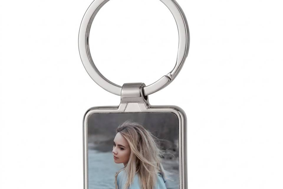 Llavero metálico rectangulo