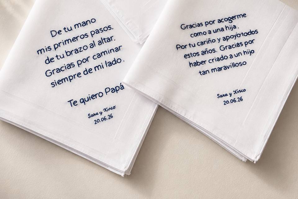 paúelo personalizado bordado a