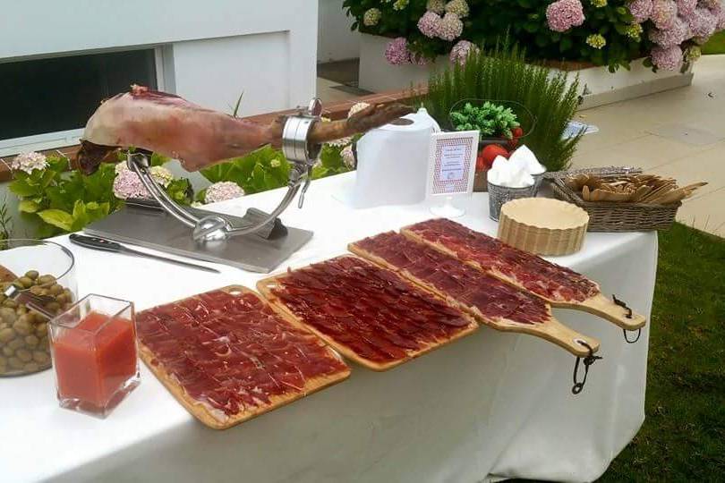 Jamón y presentación