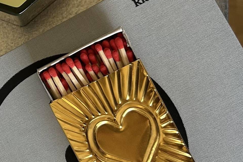 Modelo corazón dorado