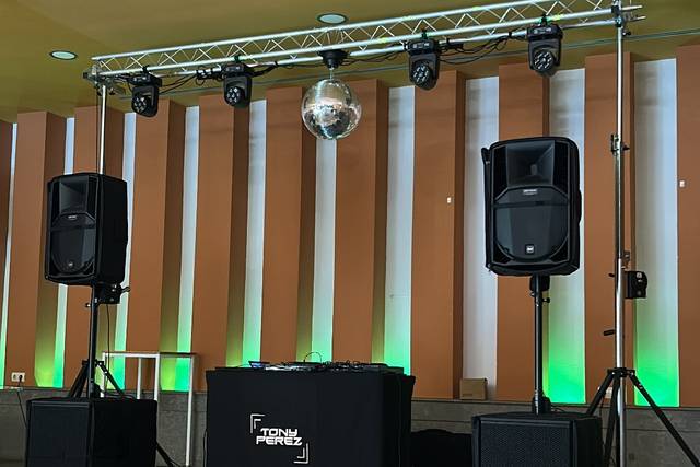 Evento audiovisual para boda