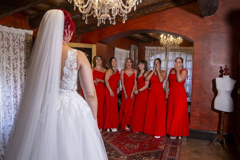 La emoción de las damas