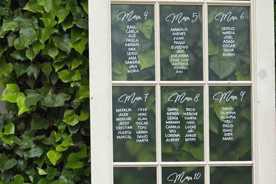 Seating plan
