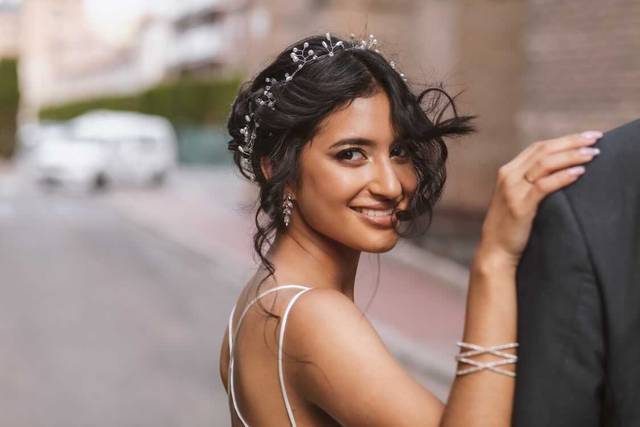 Maquillaje y peinado novia