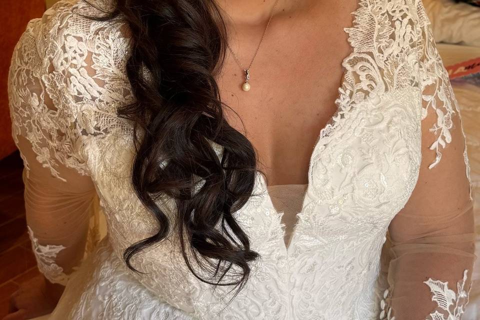 Maquillaje y peinado novia