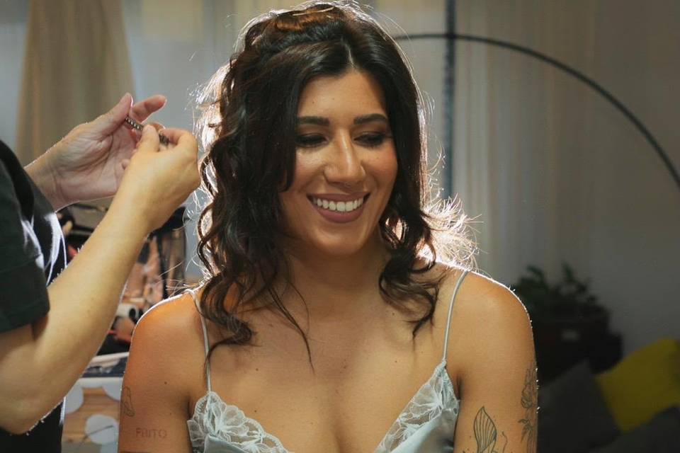Maquillaje y peinado novia