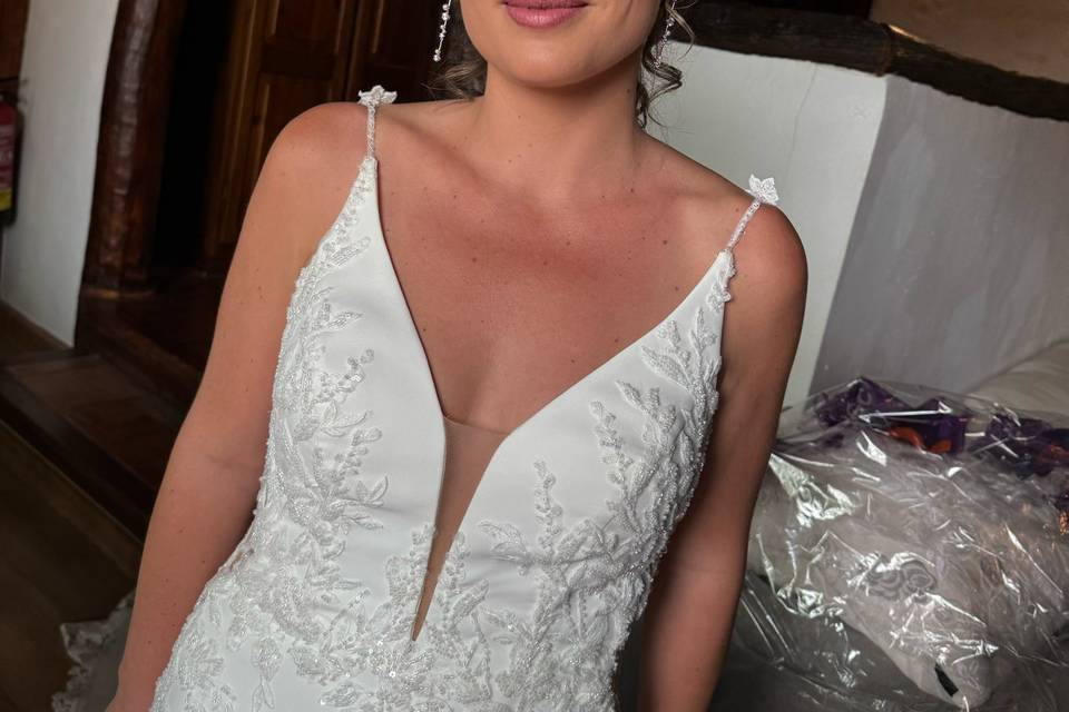 Maquillaje y peinado novia