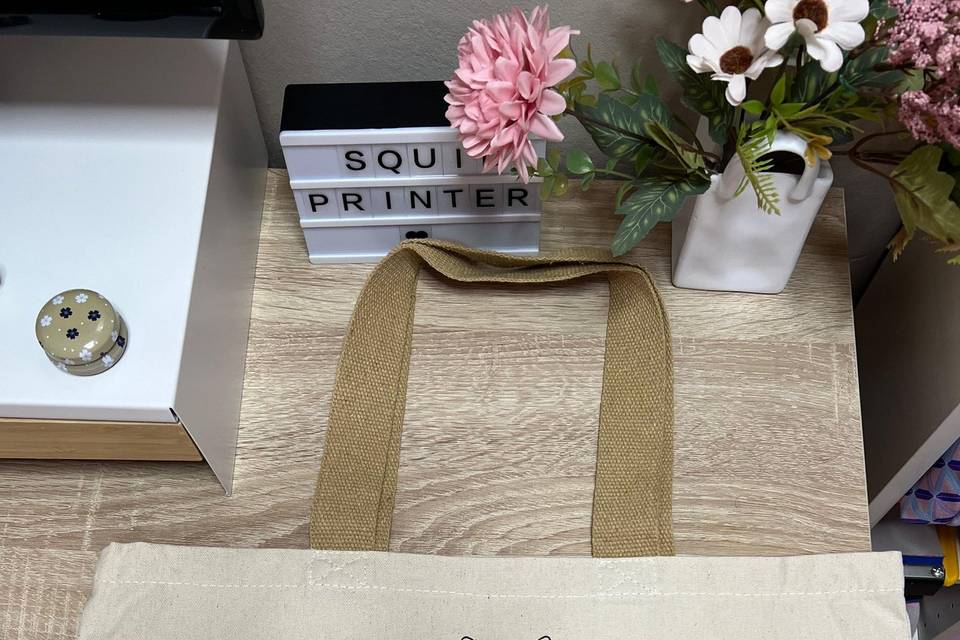 Tote diseño contorno
