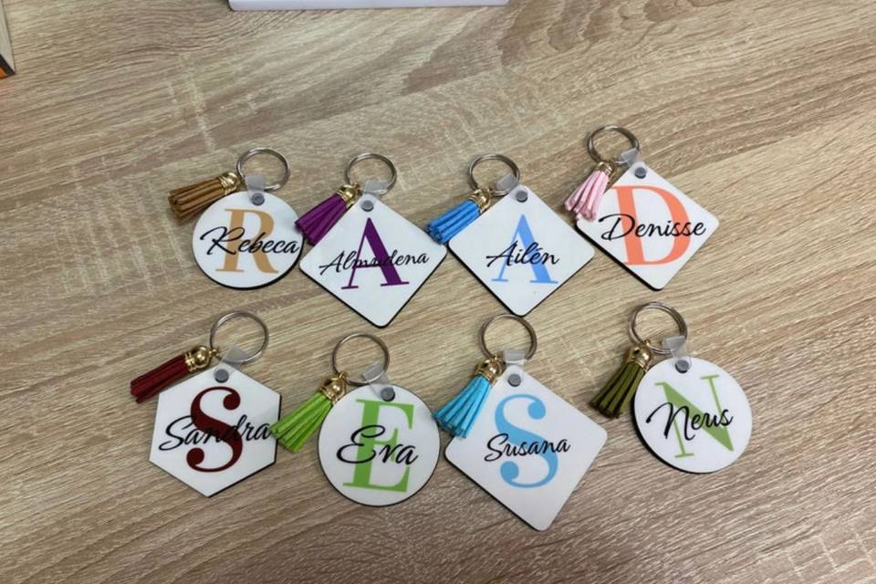 Llaveros personalizados