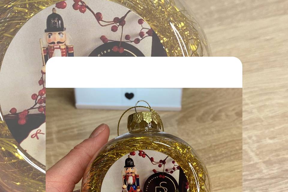 Adorno navideño personalizado