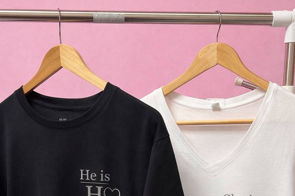 Camisetas de los novios
