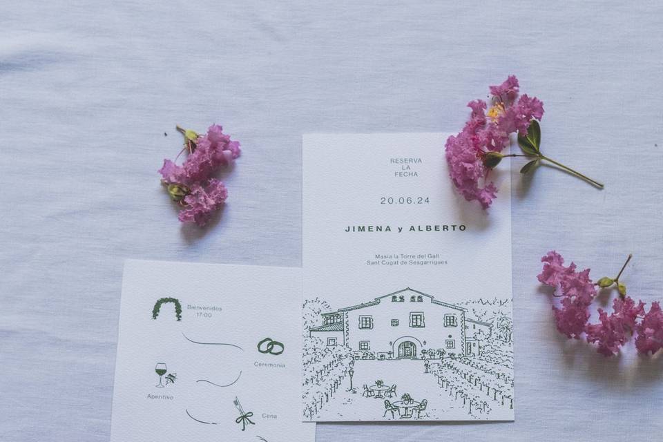 Set completo invitación