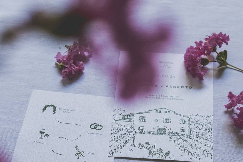 Set completo invitación