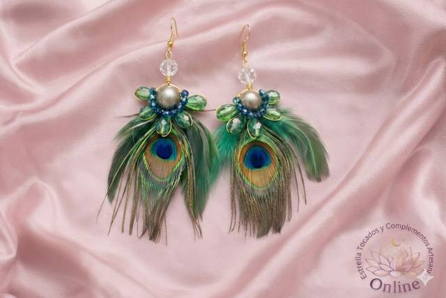 Pendientes Pavo Real