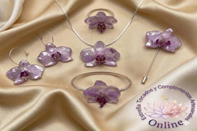 Conjunto mini orquídeas