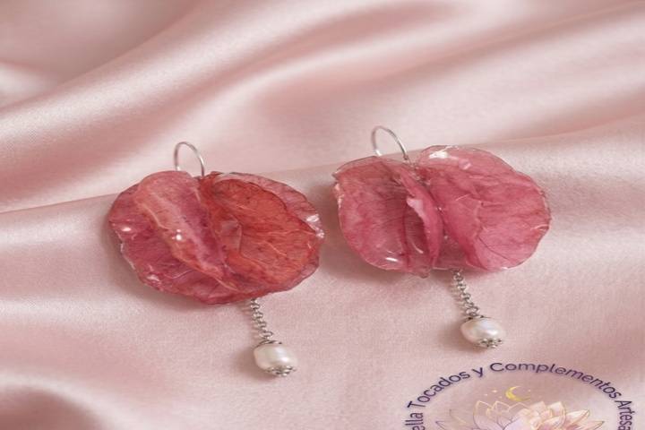 Aretes buganvilla