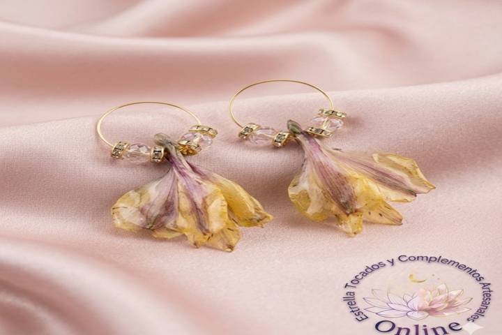 Aretes Lirio inca
