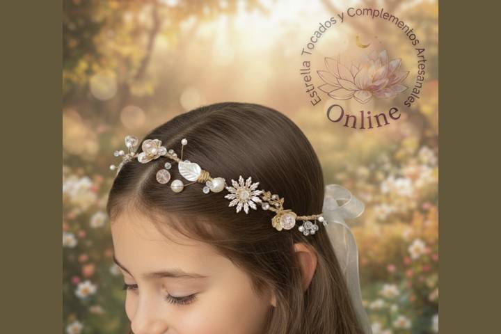 Coronita de niña floral