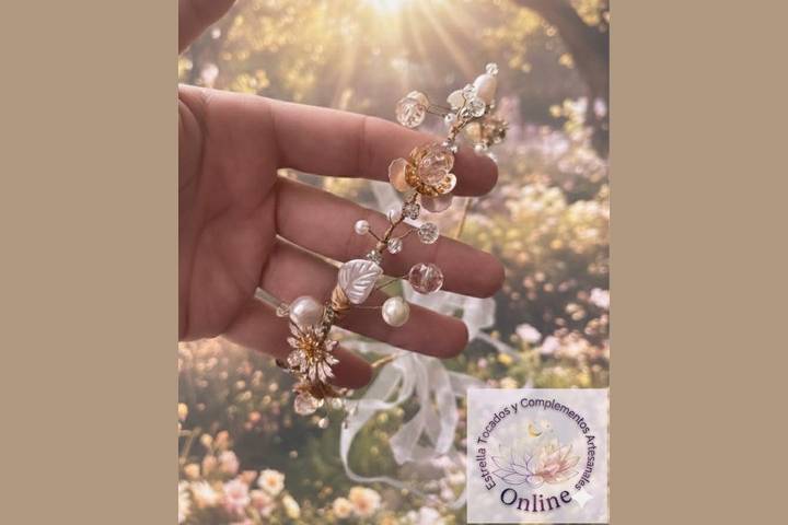 Coronita de niña floral
