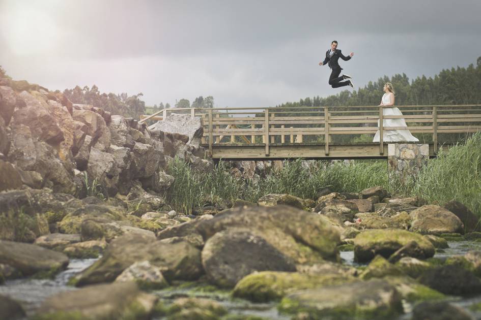 Fotos de boda salto