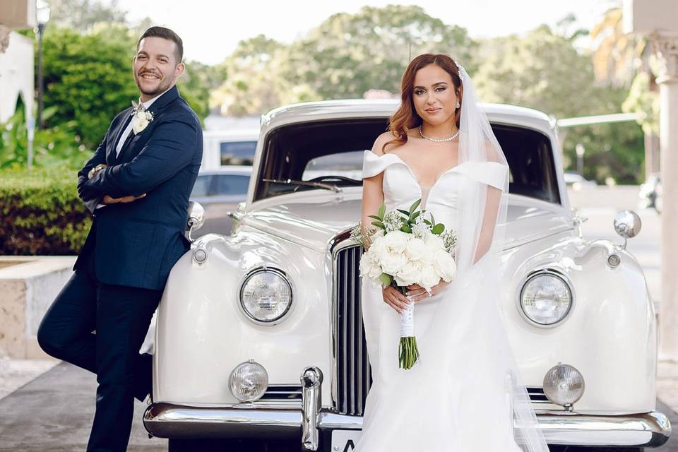 Wedding arrival