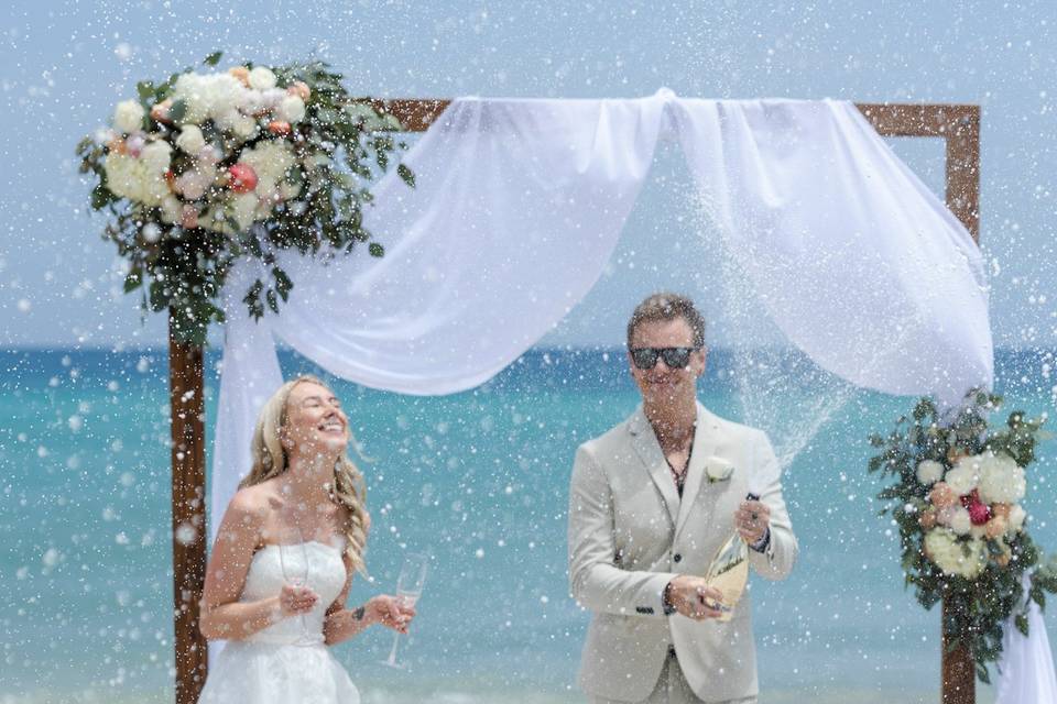 Champaign shower