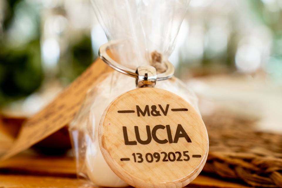 Llavero boda personalizado